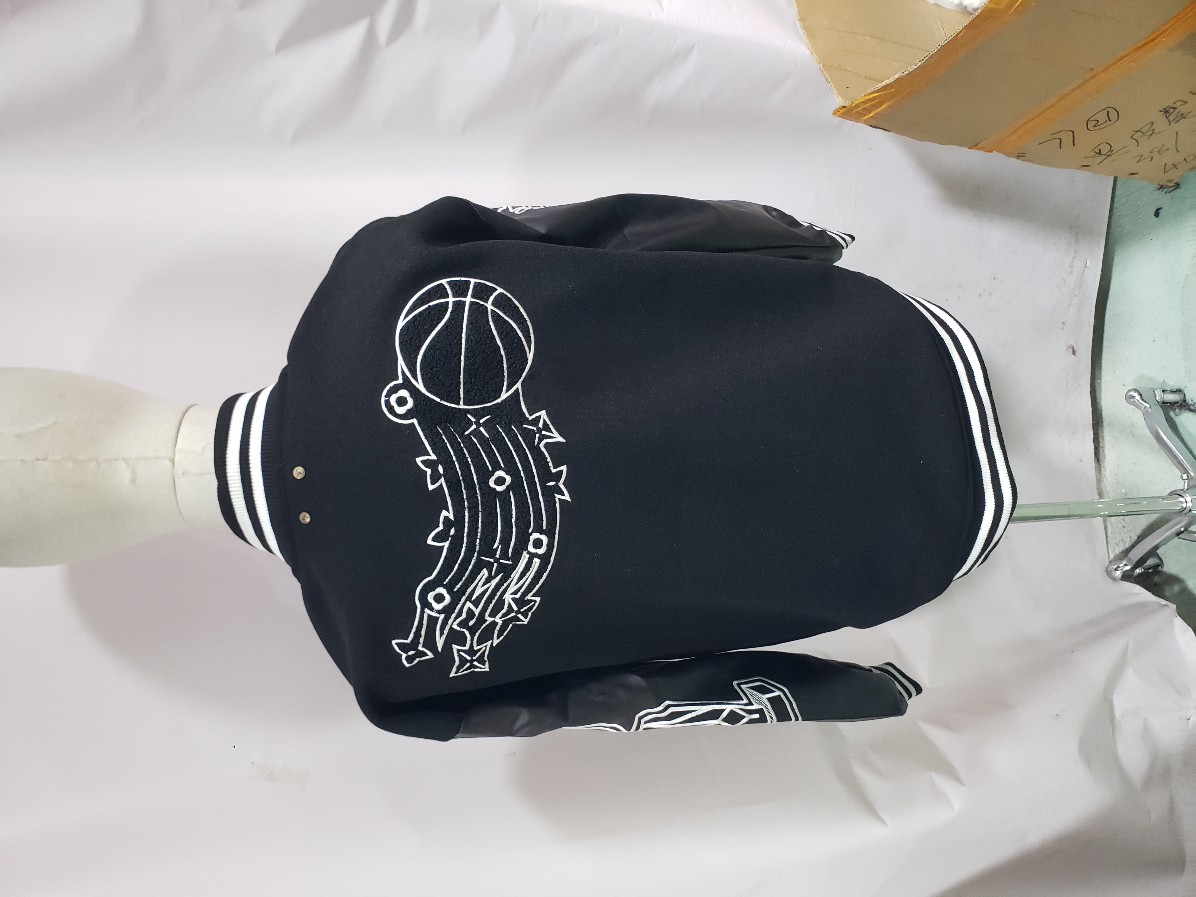 Louis Vuitton NBA patchwork sleeve baseball jacket