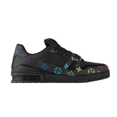 Louis Vuitton Lv Trainer Monogramm Black Multi 01