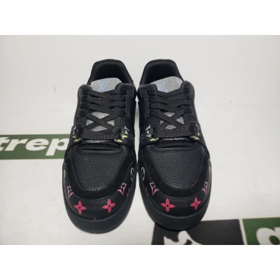 Louis Vuitton Lv Trainer Monogramm Black Multi 02