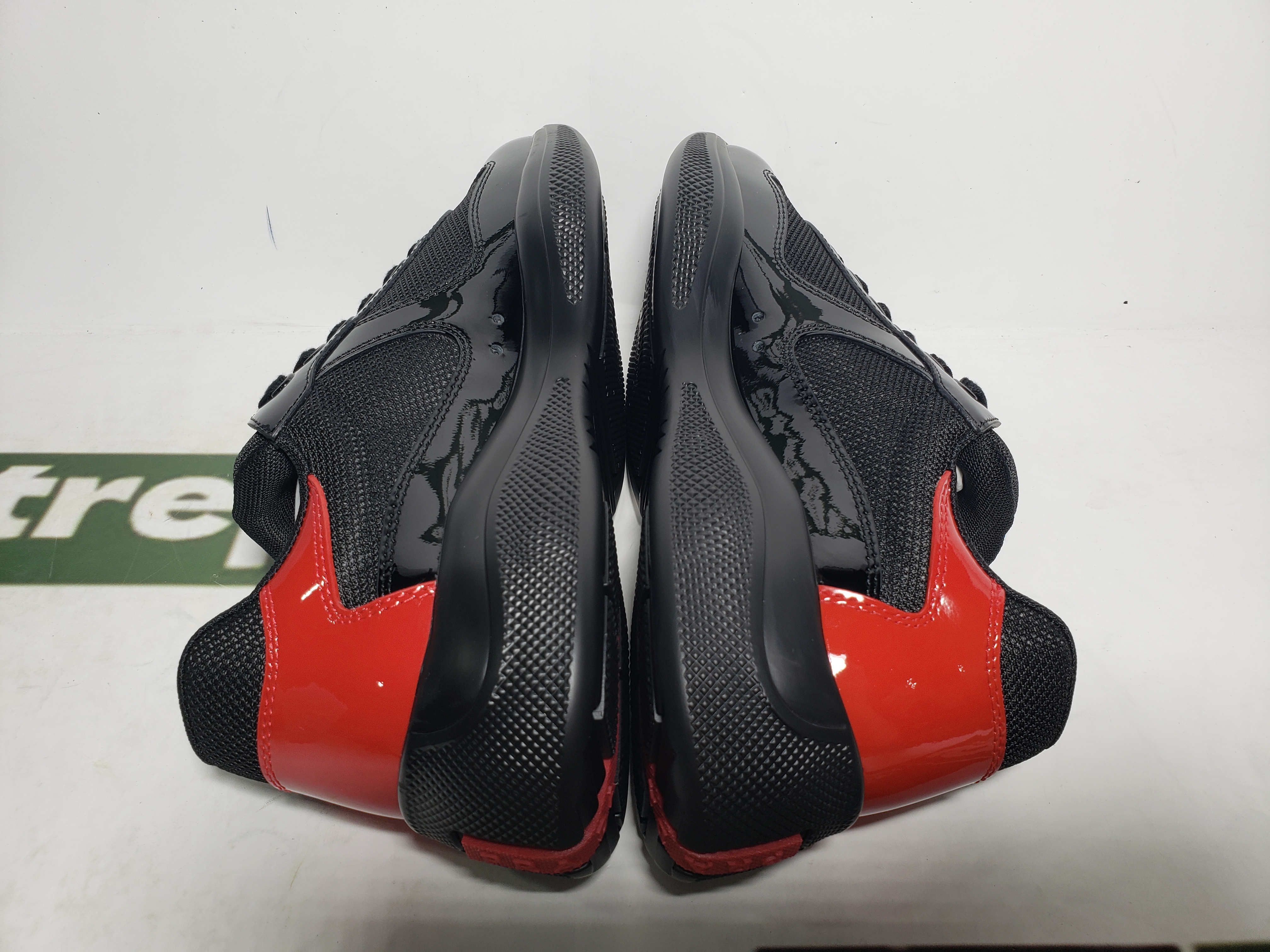 Replica Prada Sneakers Black Red