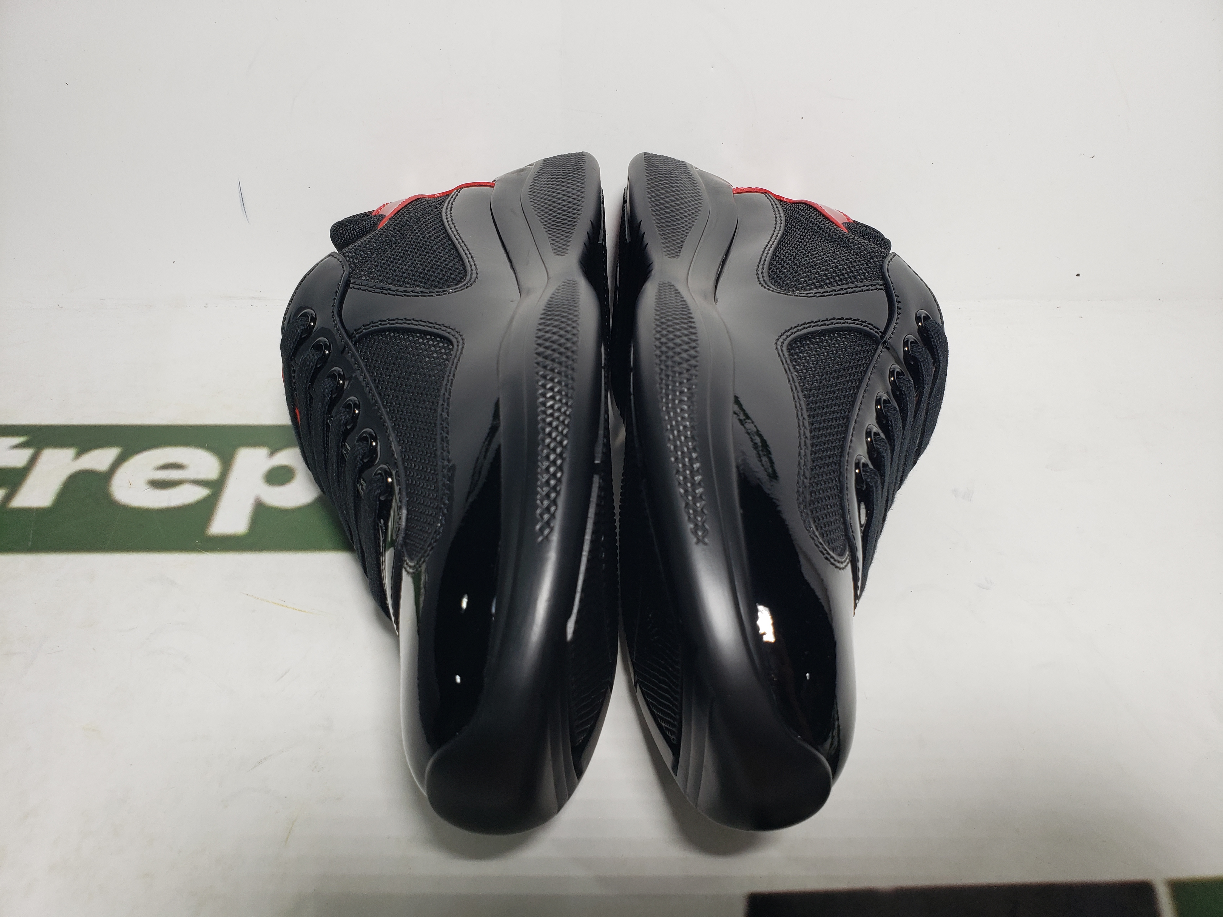 Replica Prada Sneakers Black Red