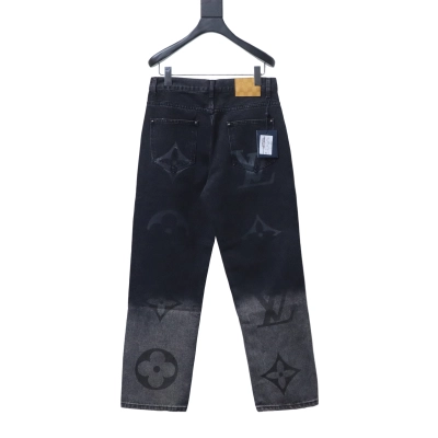 Louis Vuitton All-Over Logo Gradient Denim Jeans 02