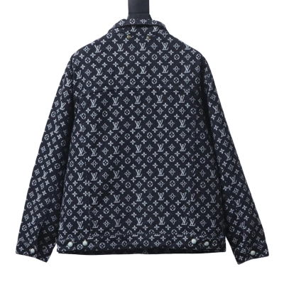 Louis Vuitton All-Over Print Denim Jacket with Mother-of-Pearl Buttons 02