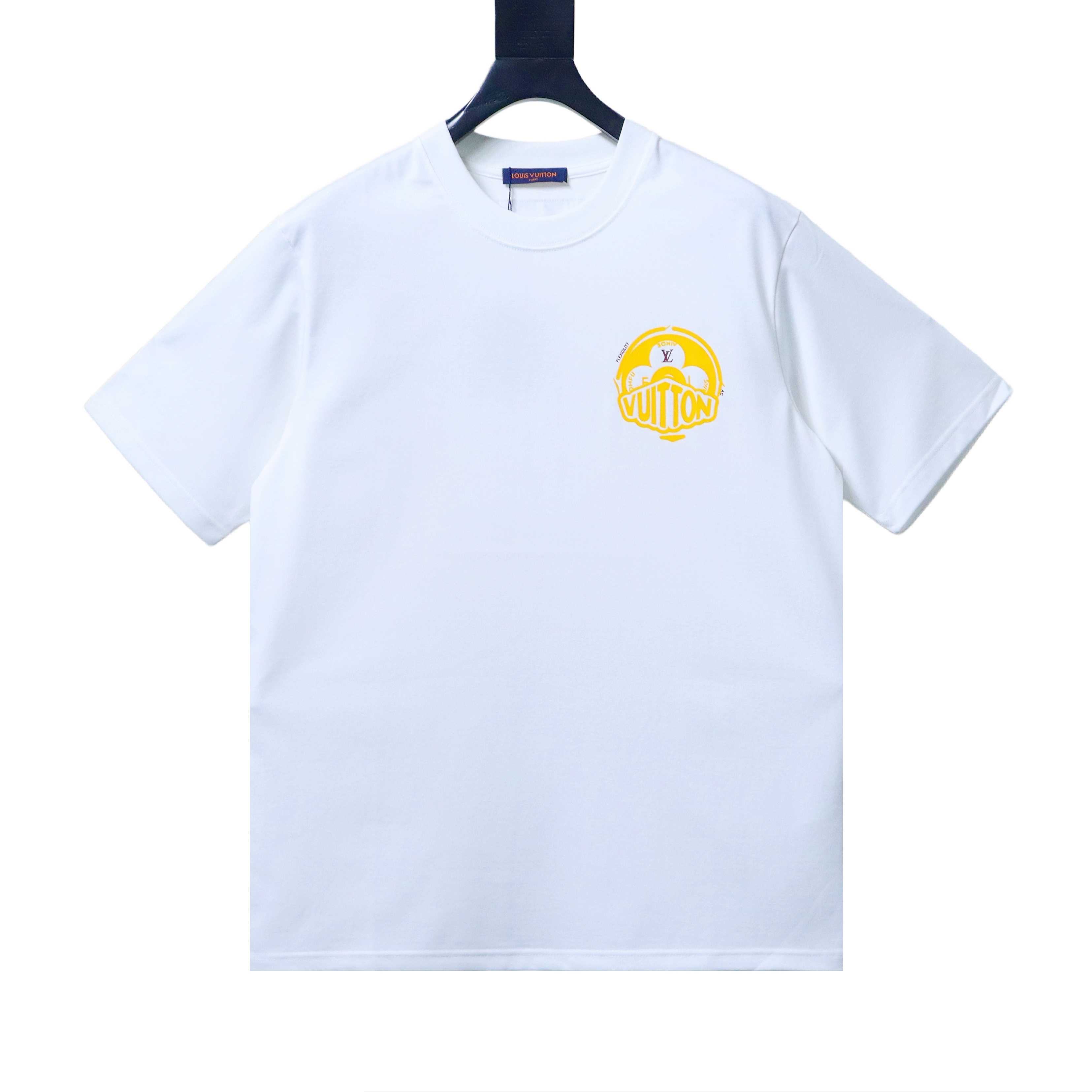 LOUIS VUITTON Crewneck Short-Sleeve T-Shirt with Front and Back Logo Print