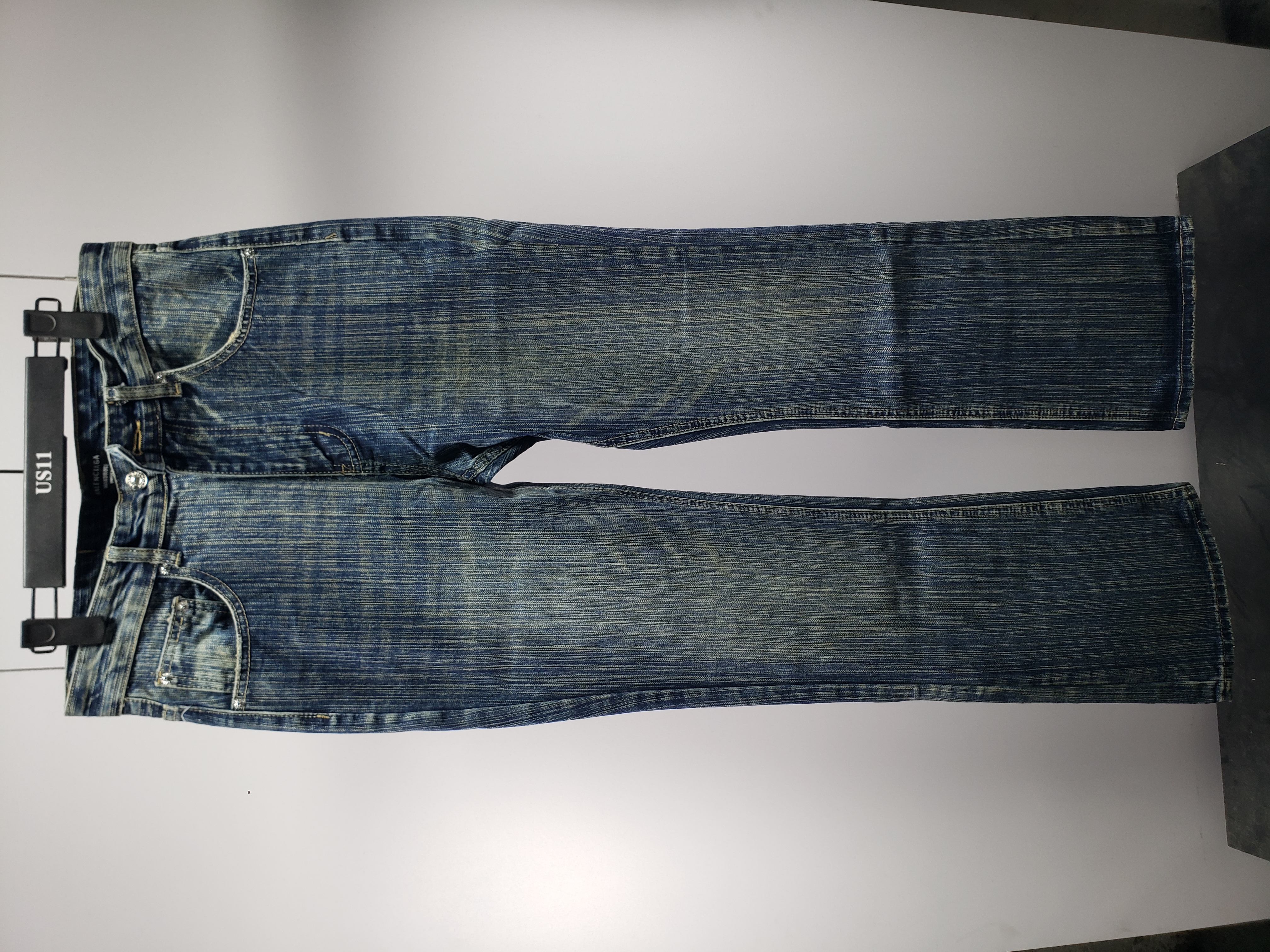 Balenciaga LOOK BOOK blue washed orange flared Jeans
