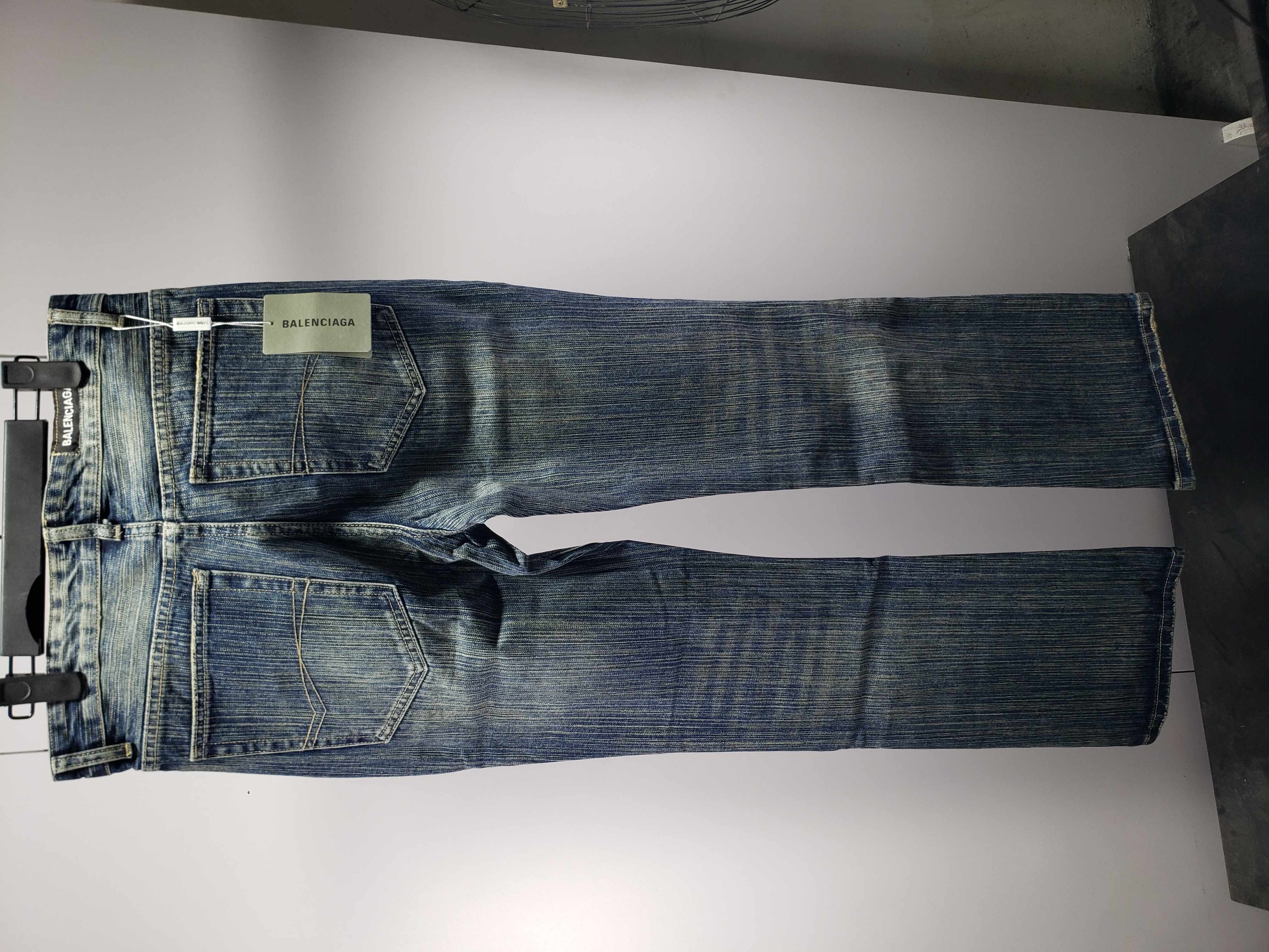 Balenciaga LOOK BOOK blue washed orange flared Jeans