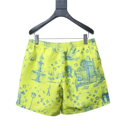 Louis Vuitton City Park Mulberry Silk Short Pants Yellow 02