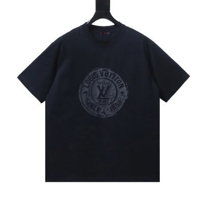Louis Vuitton Nautical Collection Printed Short-Sleeve Crewneck T-Shirt Black 01