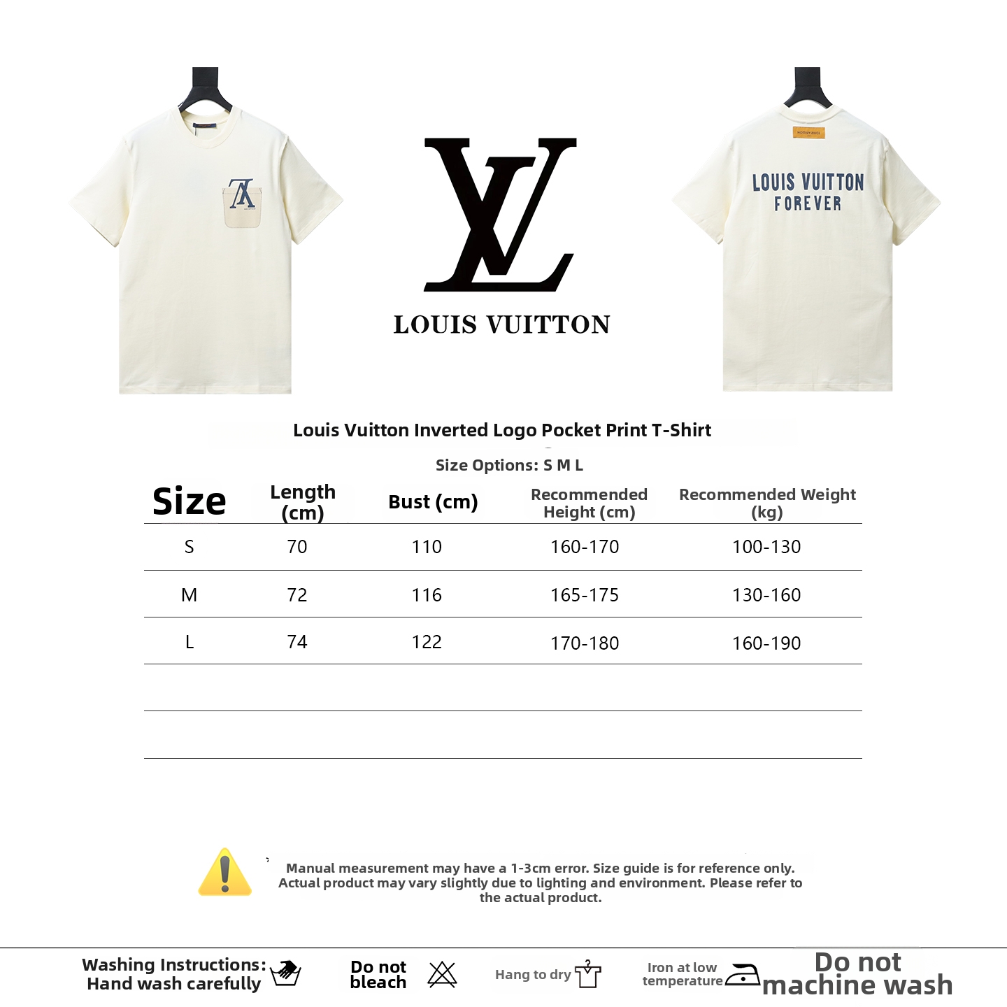 Louis Vuitton Short-Sleeve T-Shirt with Inverted Logo and Pocket Letter Print