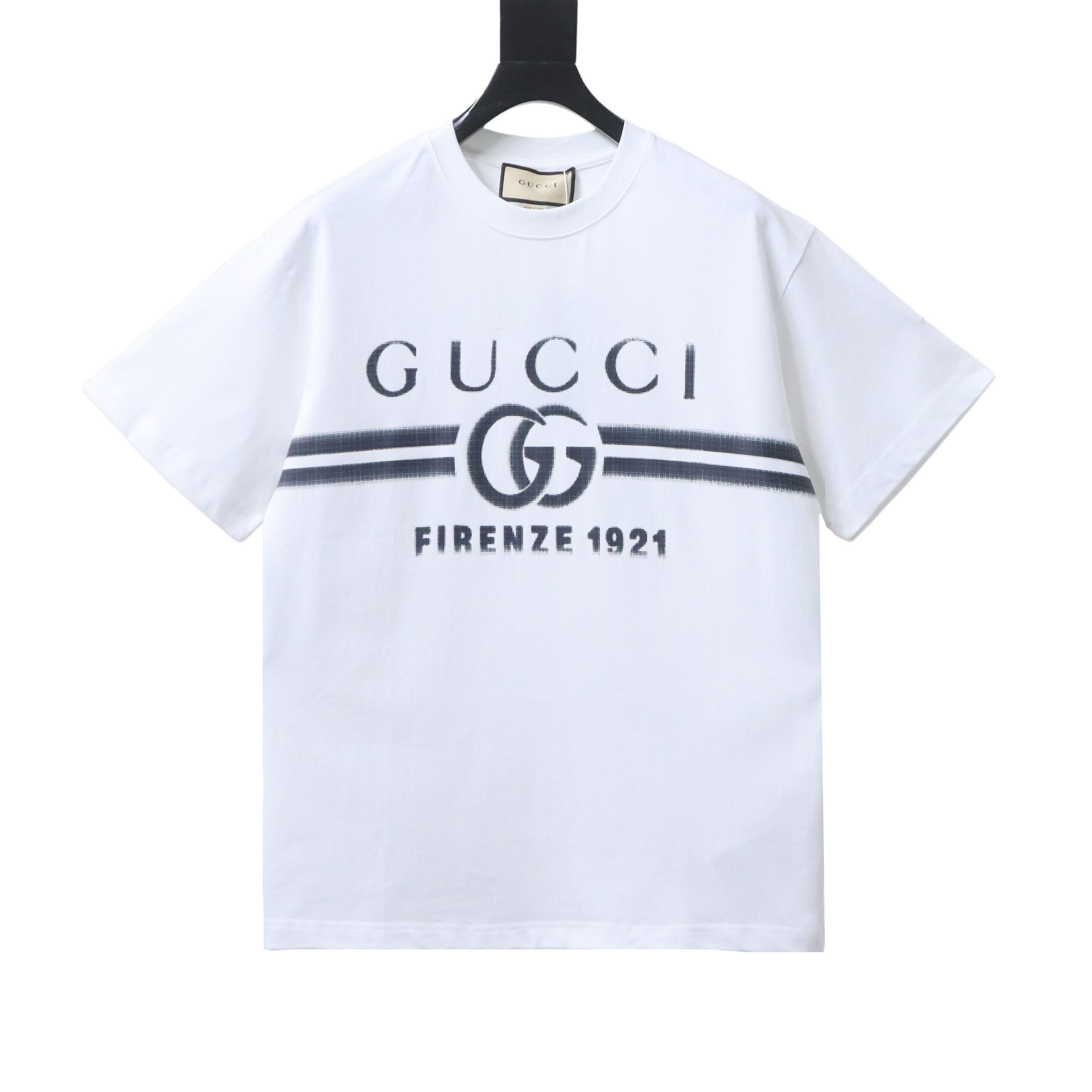 Gucci 24ss Gradient Belt Print Short-Sleeve T-Shirt White