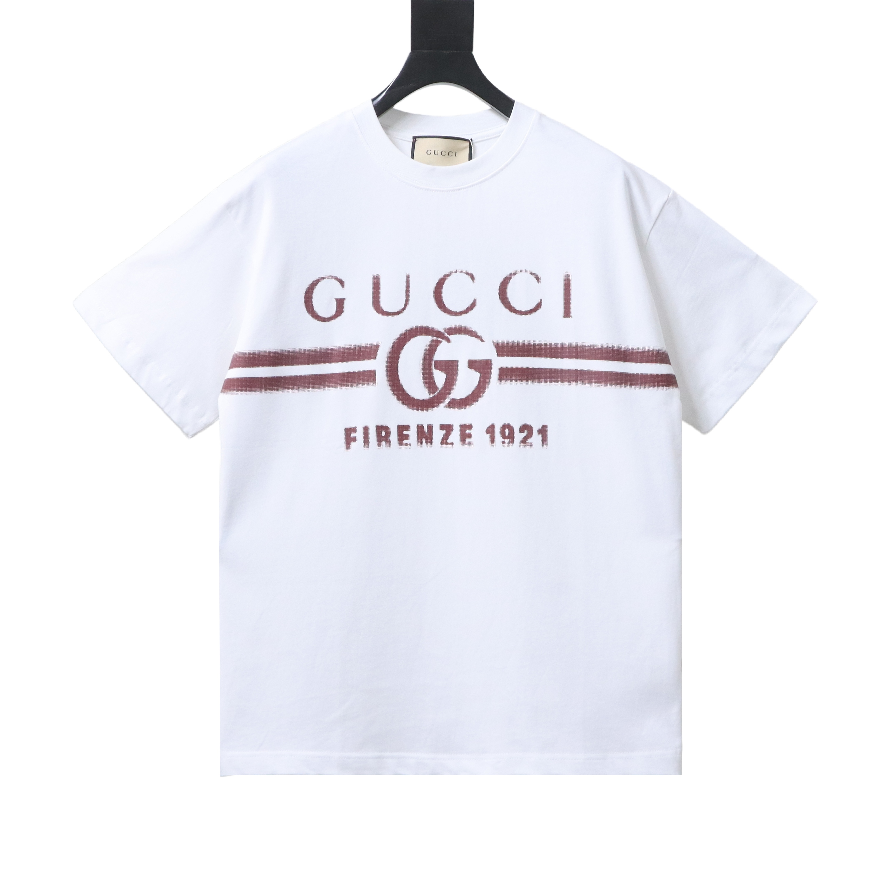 Gucci 24ss Gradient Belt Print Short-Sleeve T-Shirt White 2