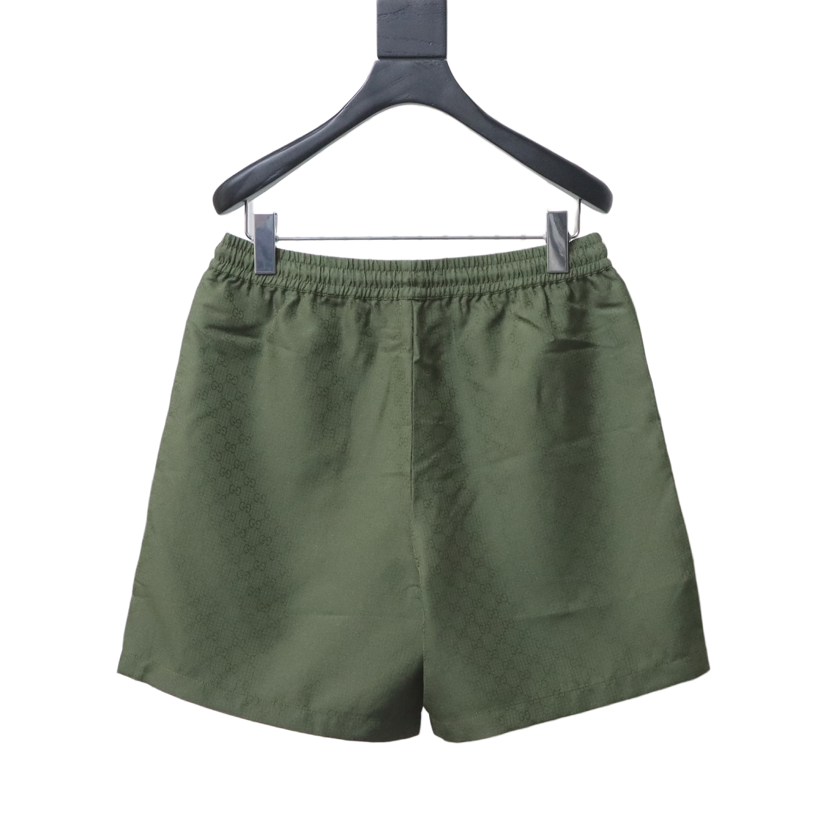 Gucci 24SS New Collection Ribbon Print Poplin Short Pants Green