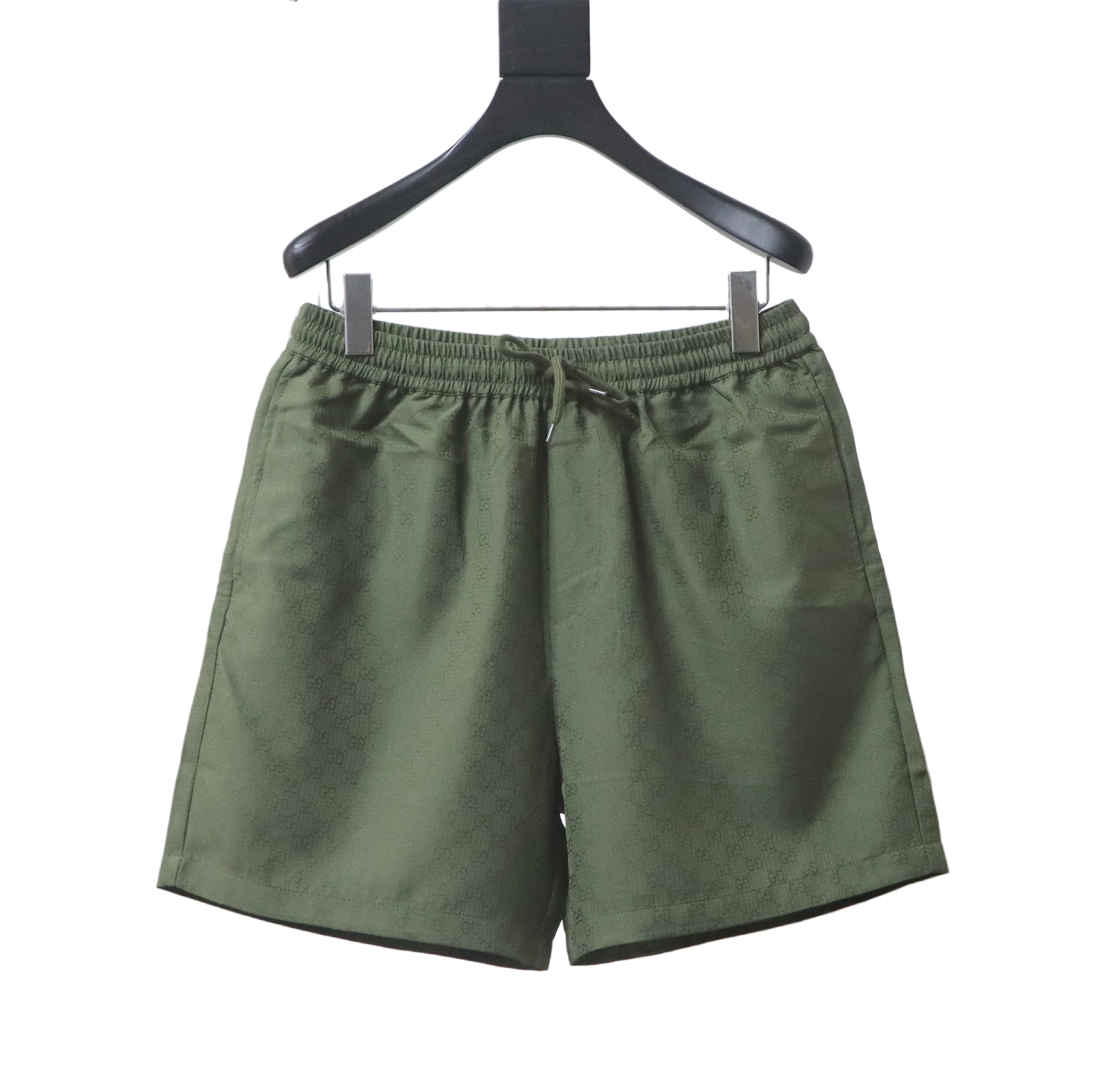 Gucci 24SS New Collection Ribbon Print Poplin Short Pants Green