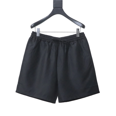 Gucci 24SS New Collection Ribbon Print Poplin Short Pants Black 01