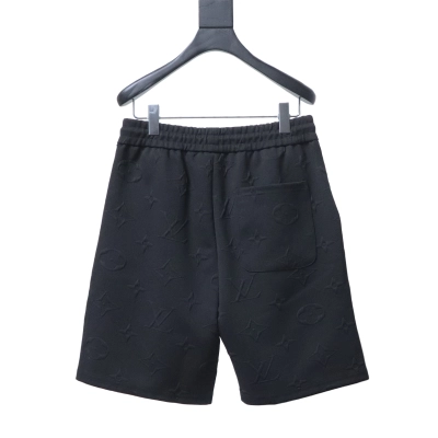 LOUIS VUITTON LV 26SS All-over Jacquard Logo Short Pants Black 02