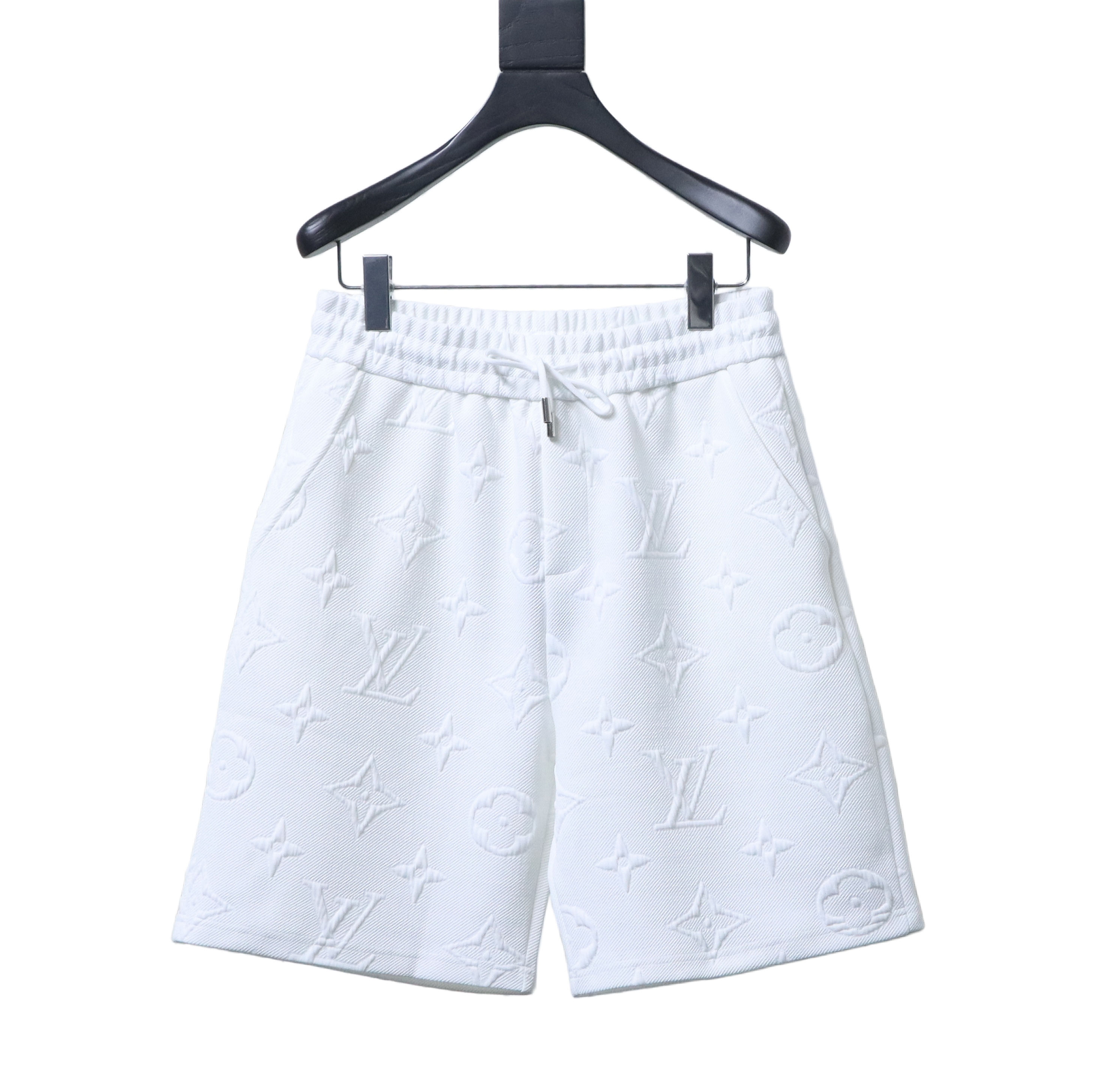 LOUIS VUITTON LV 26SS All-over Jacquard Logo Short Pants White