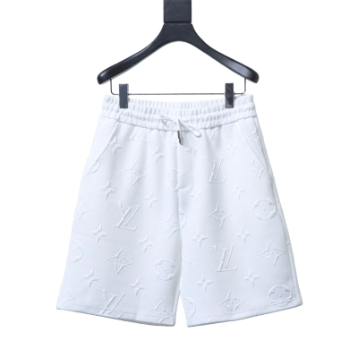 LOUIS VUITTON LV 26SS All-over Jacquard Logo Short Pants White 01