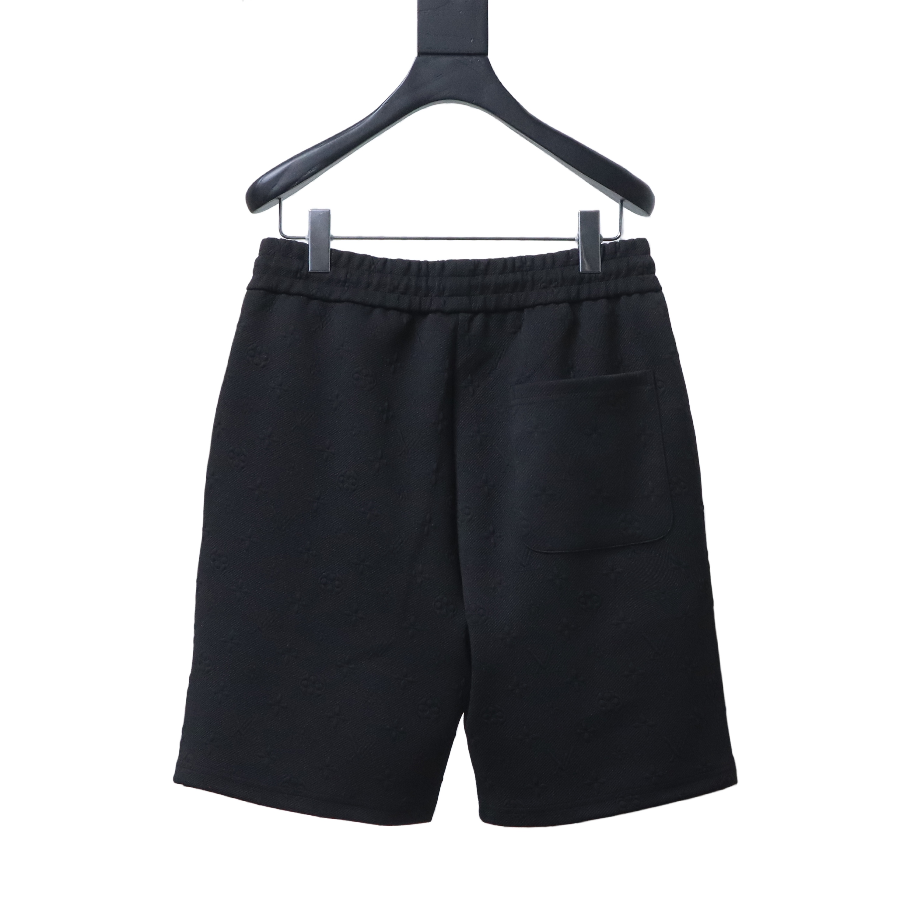 LOUIS VUITTON/LV 26SS Jacquard Green Logo Short Pants Black