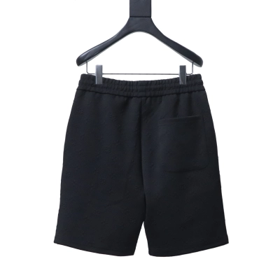 LOUIS VUITTON/LV 26SS Jacquard Green Logo Short Pants Black 02