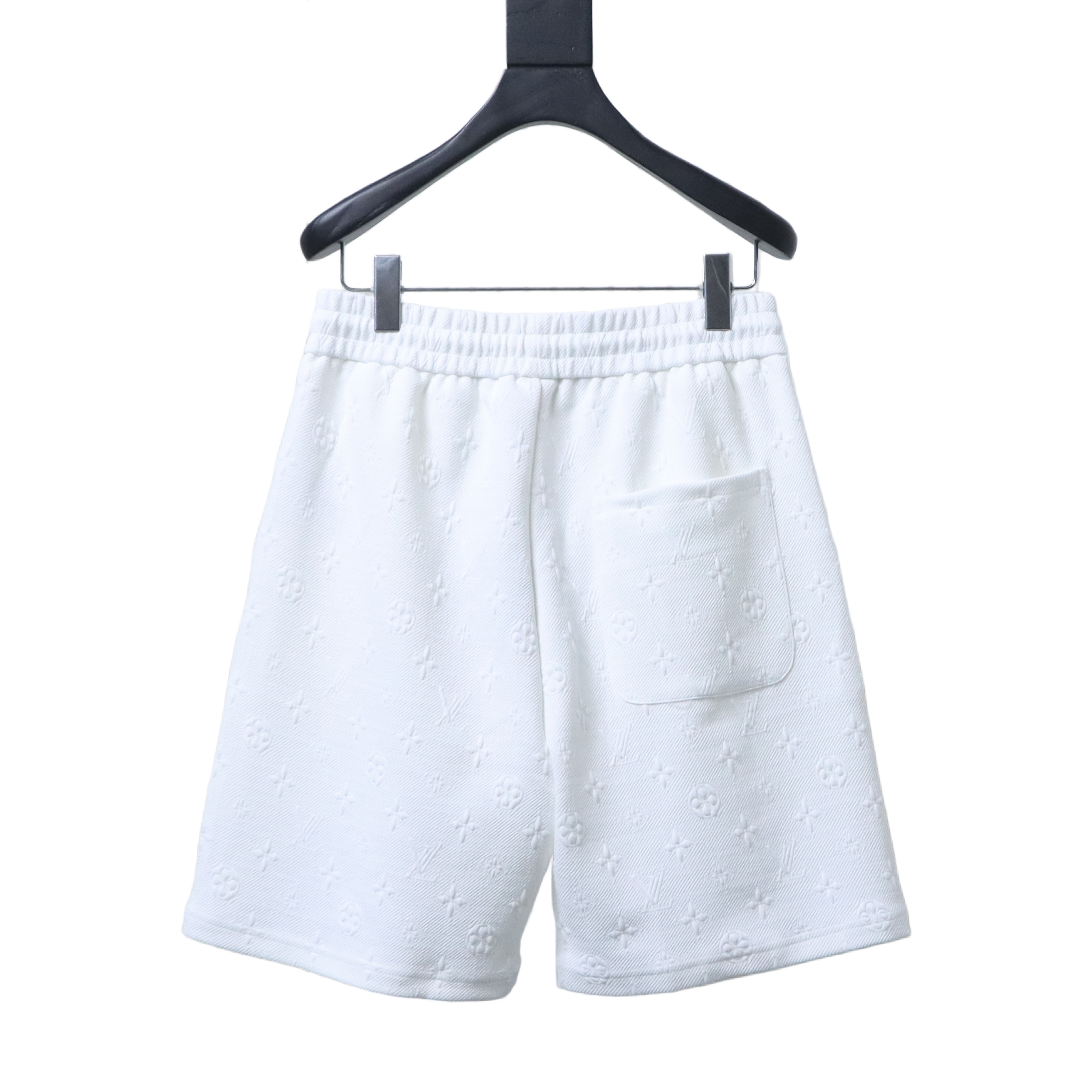 LOUIS VUITTON/LV 26SS Jacquard Green Logo Short Pants White