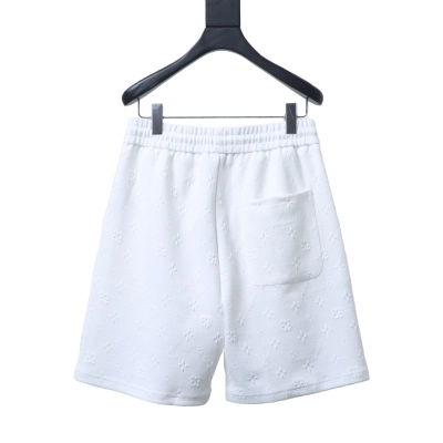 LOUIS VUITTON/LV 26SS Jacquard Green Logo Short Pants White 02