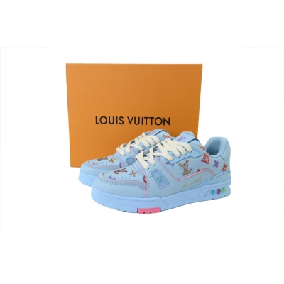 Replica Louis Vuitton Sneakers Blue Donut 01