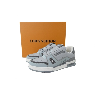 Replica Louis Vuitton Sneakers Gray 02