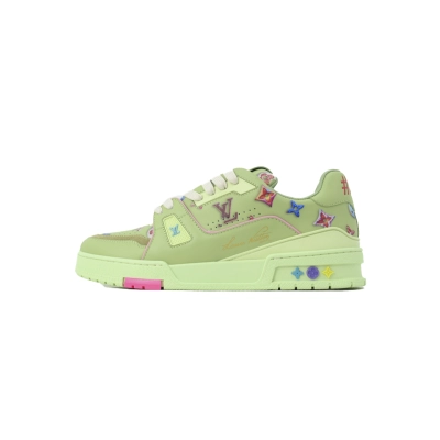 Replica Louis Vuitton Sneakers Green Donut 01