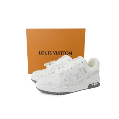 Replica Louis Vuitton Sneakers White Gray 02