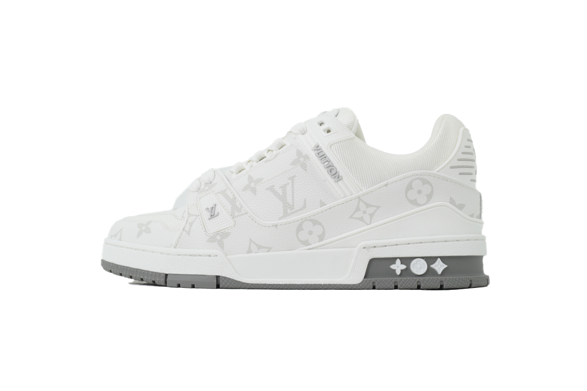 Replica Louis Vuitton Sneakers White Gray