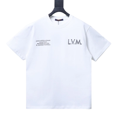 Louis Vuitton letter slogan print short-sleeved T-shirt White 01