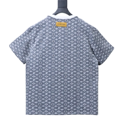 Louis Vuitton/LV 26ss All-over monogram jacquard short-sleeved shirt 1 02