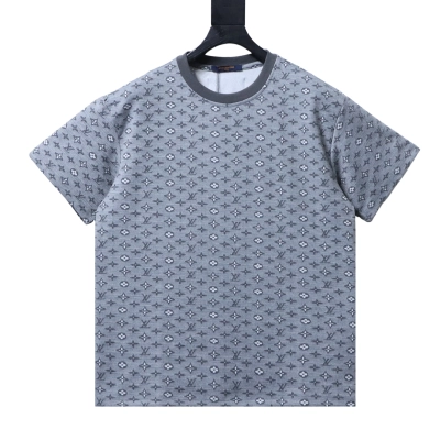 Louis Vuitton/LV 26ss All-over monogram jacquard short-sleeved shirt 2 01
