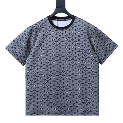 Louis Vuitton/LV 26ss All-over monogram jacquard short-sleeved shirt 3 01