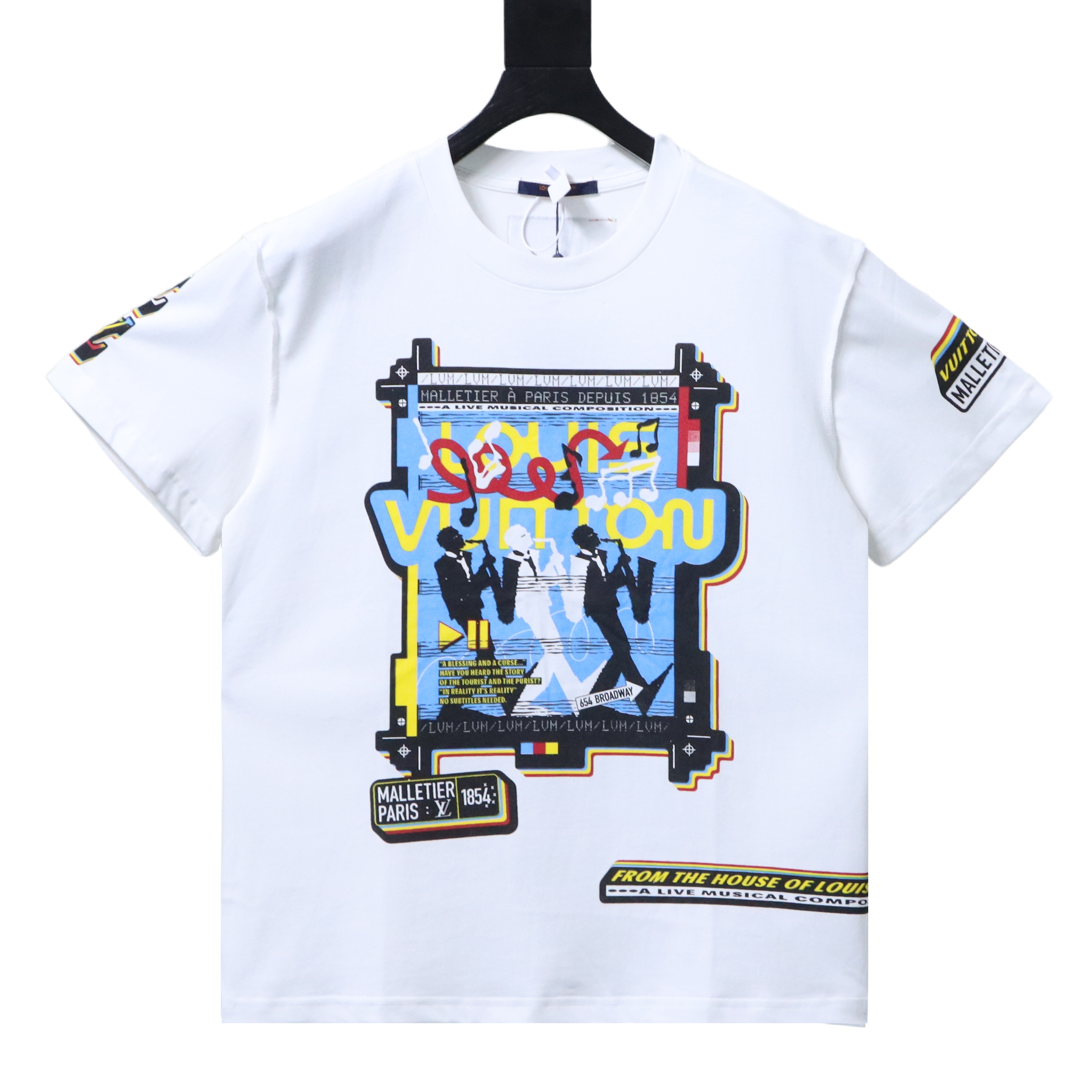 LOUIS VUITTON/LV Musician Direct Print Short-Sleeve T-Shirt