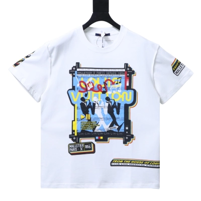 LOUIS VUITTON/LV Musician Direct Print Short-Sleeve T-Shirt 01