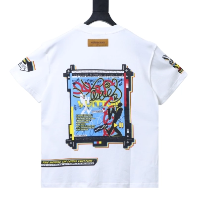 LOUIS VUITTON/LV Musician Direct Print Short-Sleeve T-Shirt 02