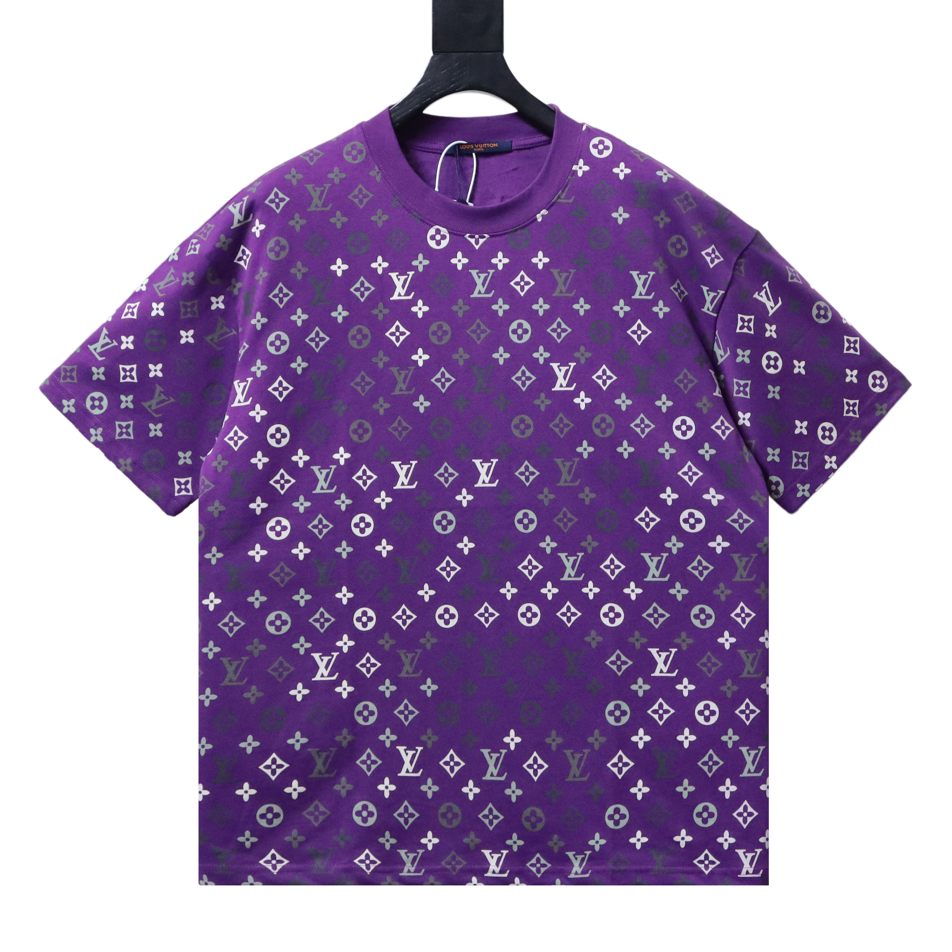 Louis Vuitton (LV) Monogram Gradient Short-Sleeve Shirt Purple