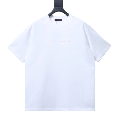 LOUIS VUITTON/LV 26SS Short-Sleeve T-Shirt with Large Tatami Logo Embroidery on the Back 01