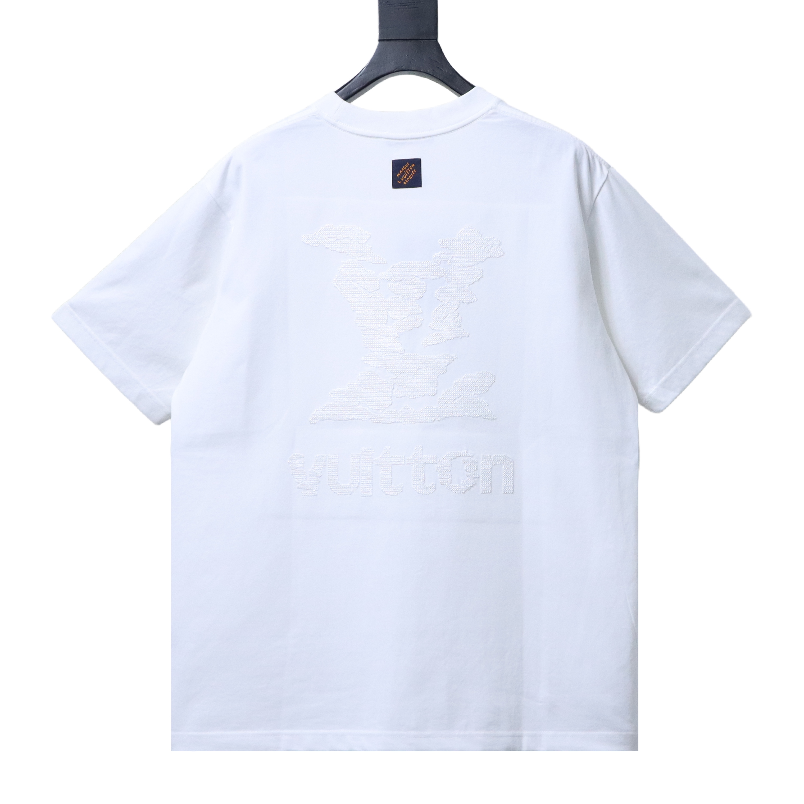 LOUIS VUITTON/LV 26SS Short-Sleeve T-Shirt with Large Tatami Logo Embroidery on the Back