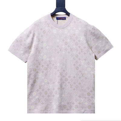 Louis Vuitton/LV Monogram Jacquard Knit Short-Sleeve Top 01
