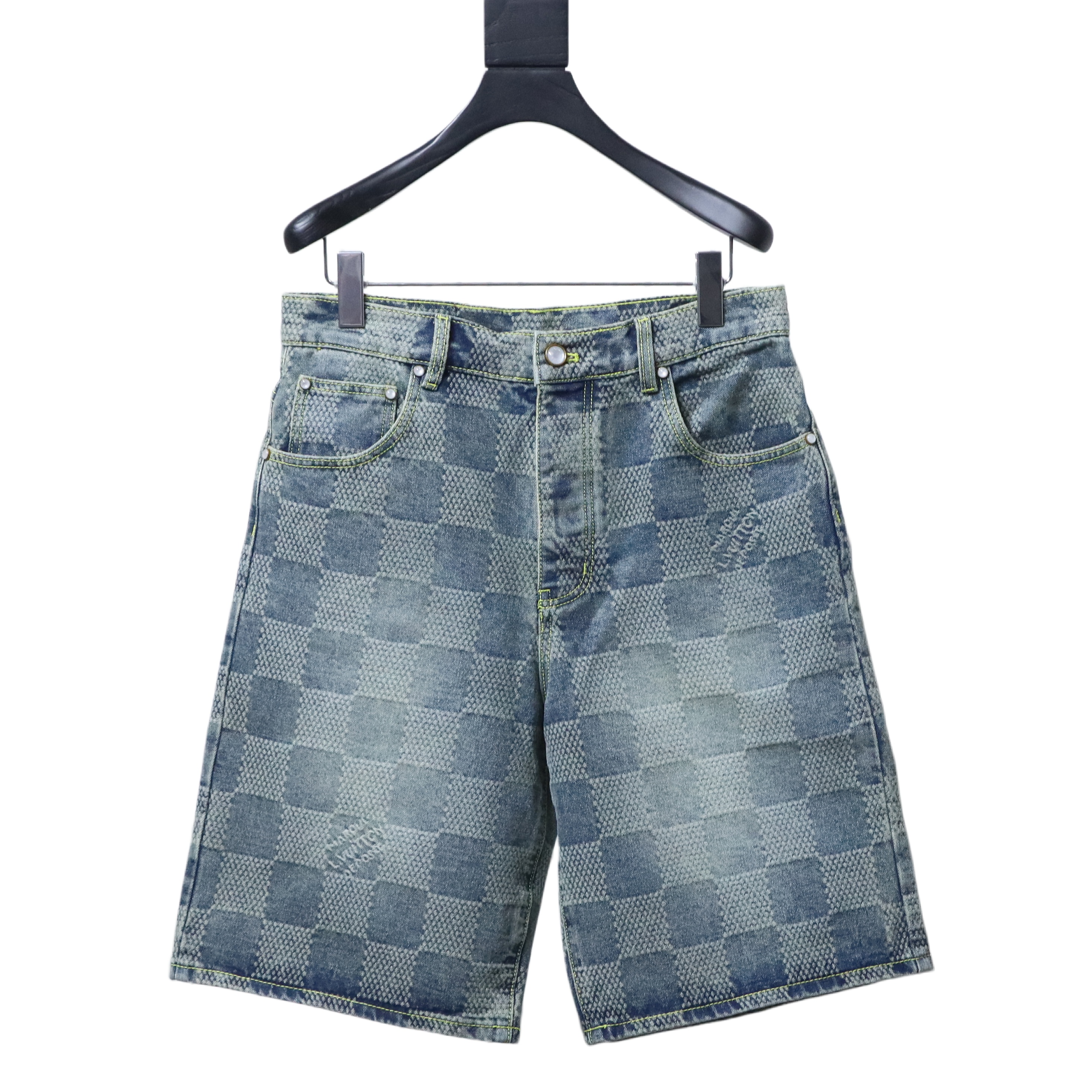 Louis Vuitton (LV) SS25 Checkerboard Denim Shorts