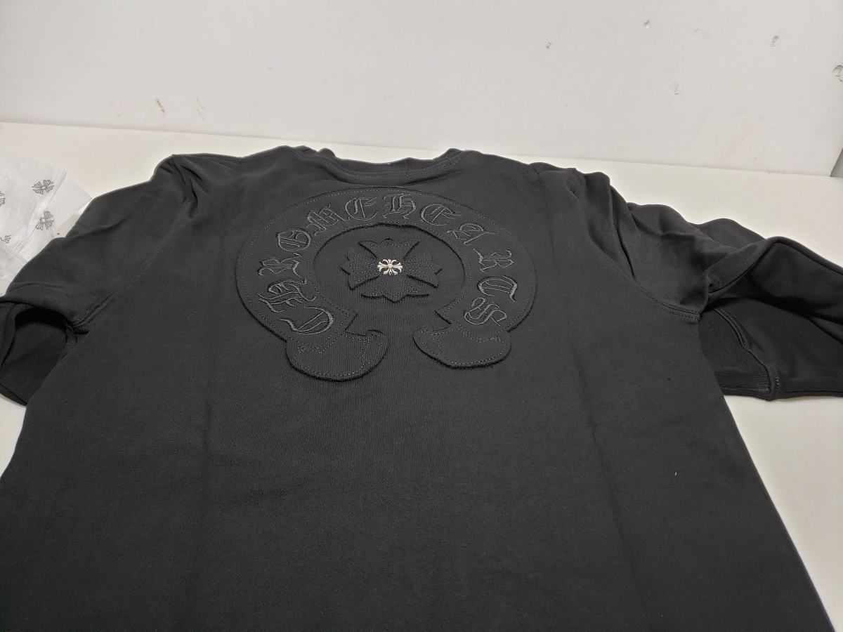 QC picture : CHROME HEART Hoodies Black and White