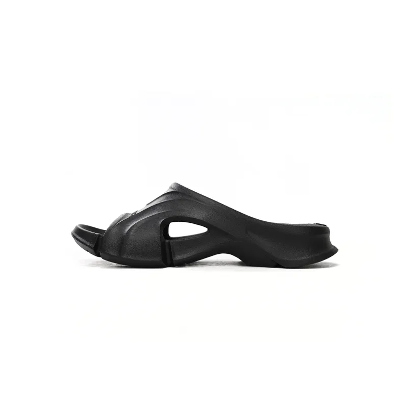 LJR Balenciaga Mold Slide Sandal Black,653873W3CE21000