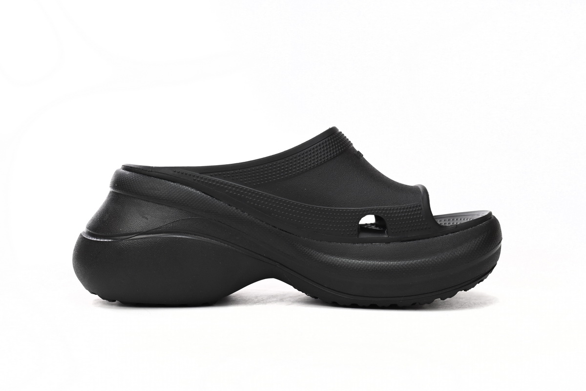 LJR Balenciaga x Crocs Pool Slide Sandals Black,677389W1S8E1000