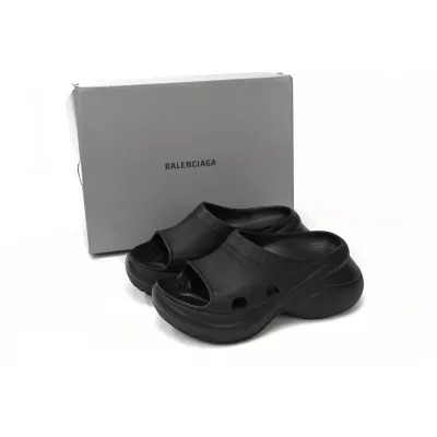 LJR Balenciaga x Crocs Pool Slide Sandals Black,677389W1S8E1000 02