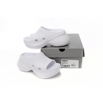 LJR Balenciaga x Crocs Pool Slide Sandals White, 677389W1S8E9000 02