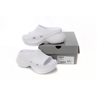 LJR Balenciaga x Crocs Pool Slide Sandals White, 677389W1S8E9000 02