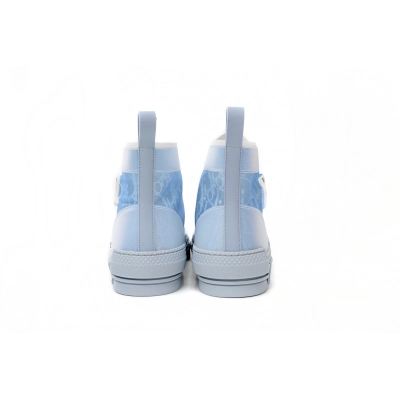 LJR Dior B23 High Top Daniel Arsham Light Blue,3SH118YUP_H561 02
