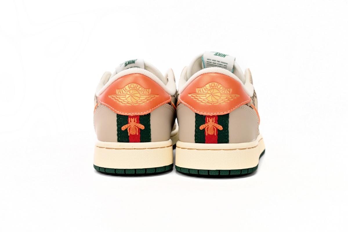 LJR Air Jordan 1 Low Crushed Orange